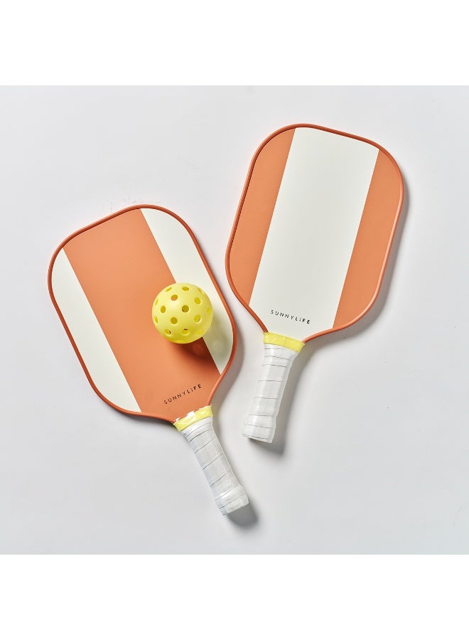 Sunnylife Pickleball Set Tierra Clay – Kids Pickleball Game Set, Lightweight Paddles and Balls for Beach and Backyard Play, Fun Family Outdoor Sports Toy - Image 1